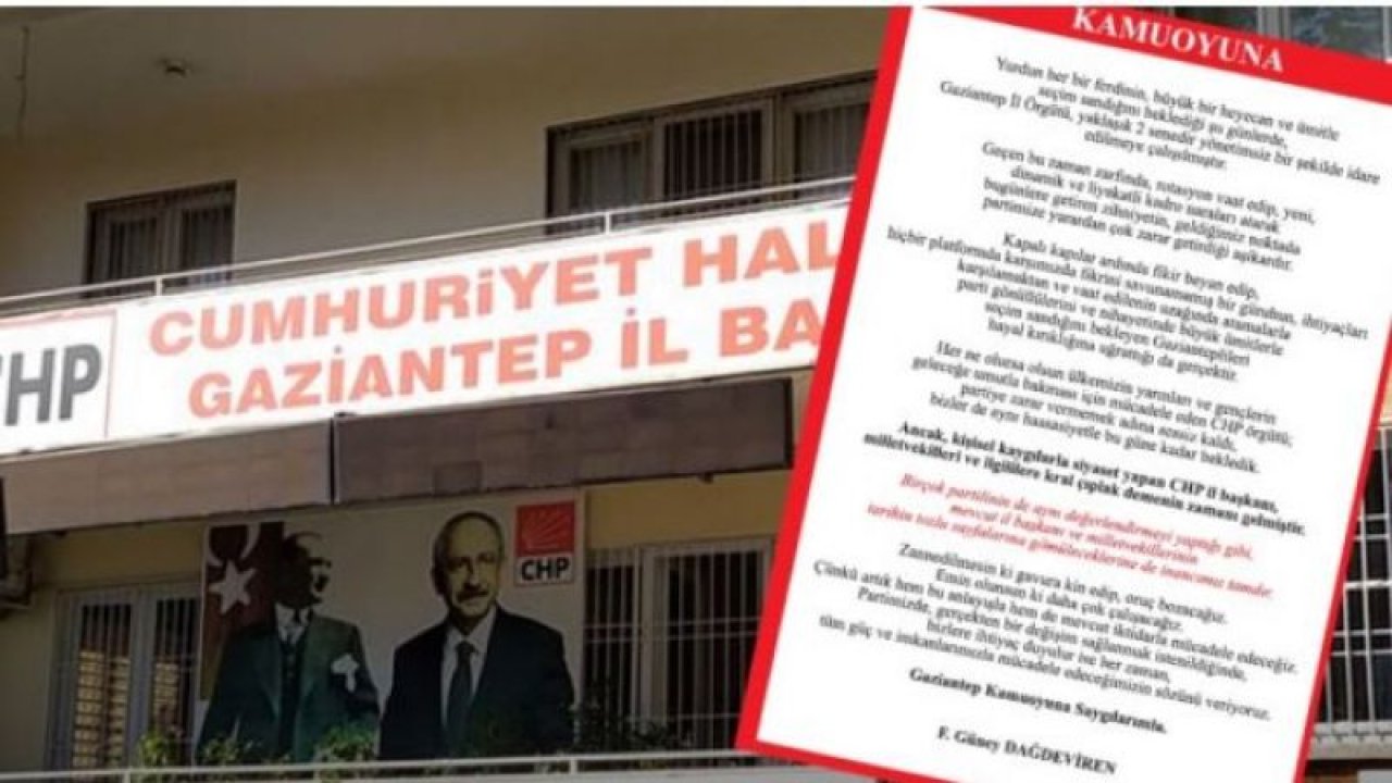 Gazi Şehir Gaziantep'te! CHP'de atamalara tepki!