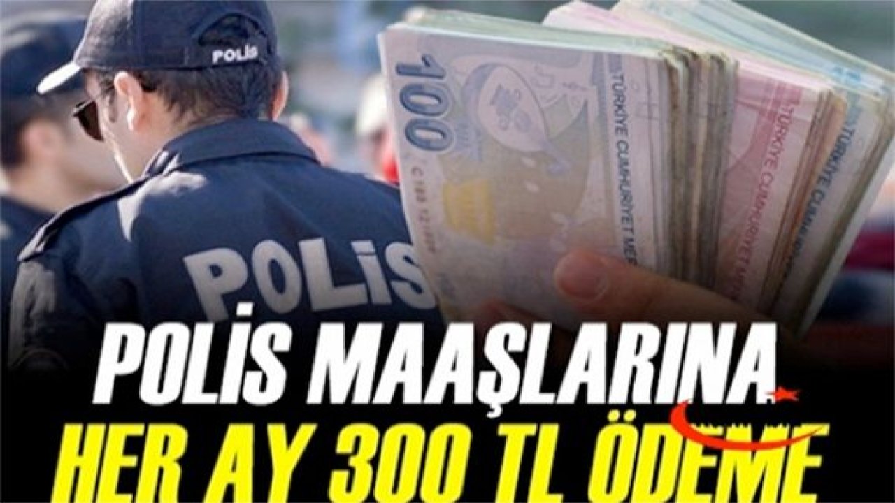 Emniyet mensubunu yakından ilgilendiren müjdeli haber geldi.Emniyet Genel Müdürlüğü'nden 'maaş promosyon' açıklaması! Her ay 300 lira ilave ödeme yapılacak