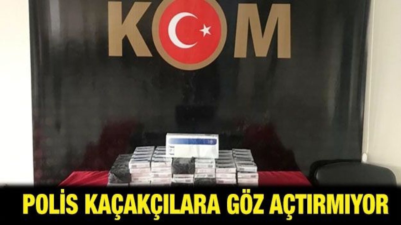 Polis kaçakçılara göz açtırmıyor