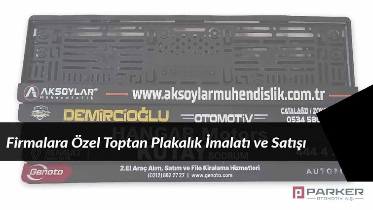 Firmalara Özel Toptan Plakalık İmalatı ve Satışı