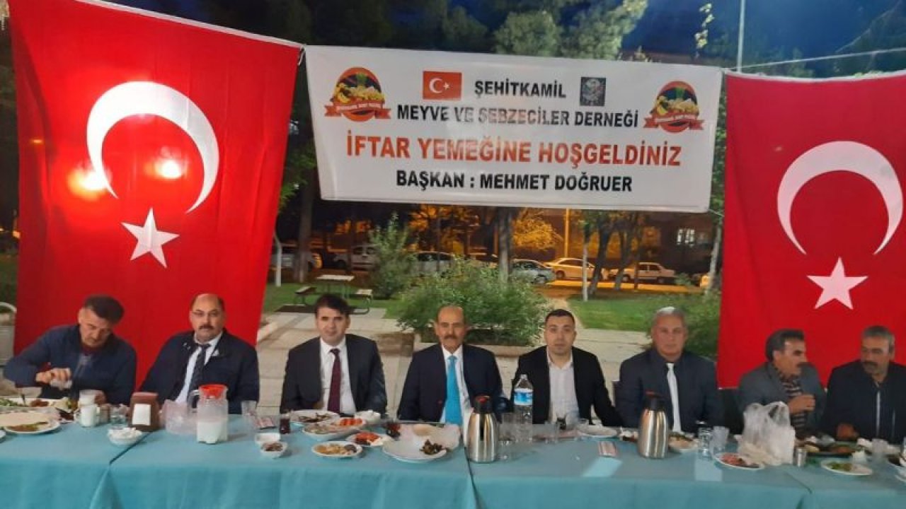 Şehitkamil meyve ve sebzeciler derneğinden iftar yemeği