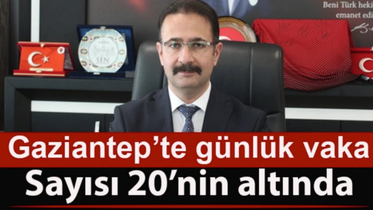 Gaziantep’te günlük Korona Virüs vaka sayısı 20’nin altında...