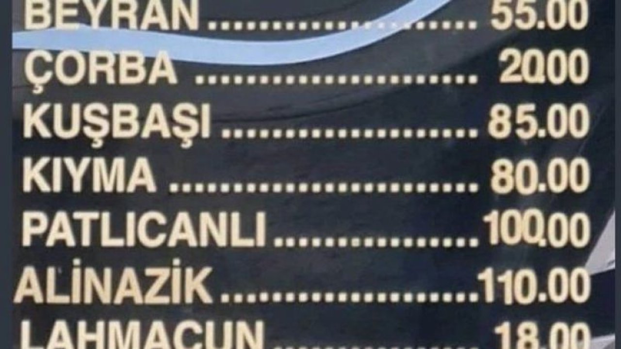 Gaziantep: Patlıcan Kebabı 100 Lira! Bir Tabak Beyran veya Paça 55 Lira! 1 Kişilik Alinazik 110 Lira! Gaziantepli Zaten Yiyemiyor! Gastronomi kenti Gaziantep’te BEYRAN ve PAÇA Uçtu!