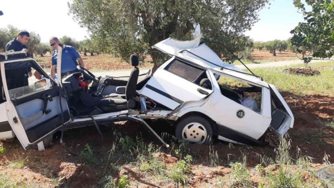 Gaziantep'te kontrolden çıkan araç fıstık bahçesine uçtu: 3 yaralı