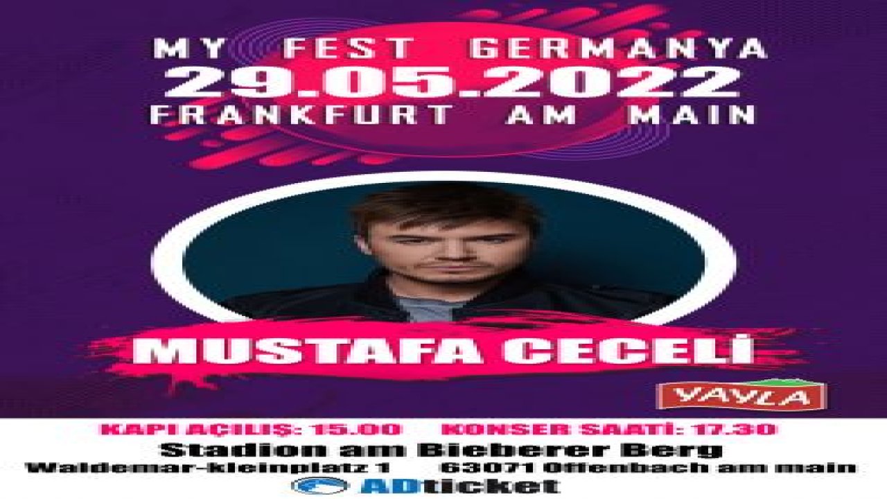 Almanya'ya Ünlü Çıkarması "My Fest Germanya"