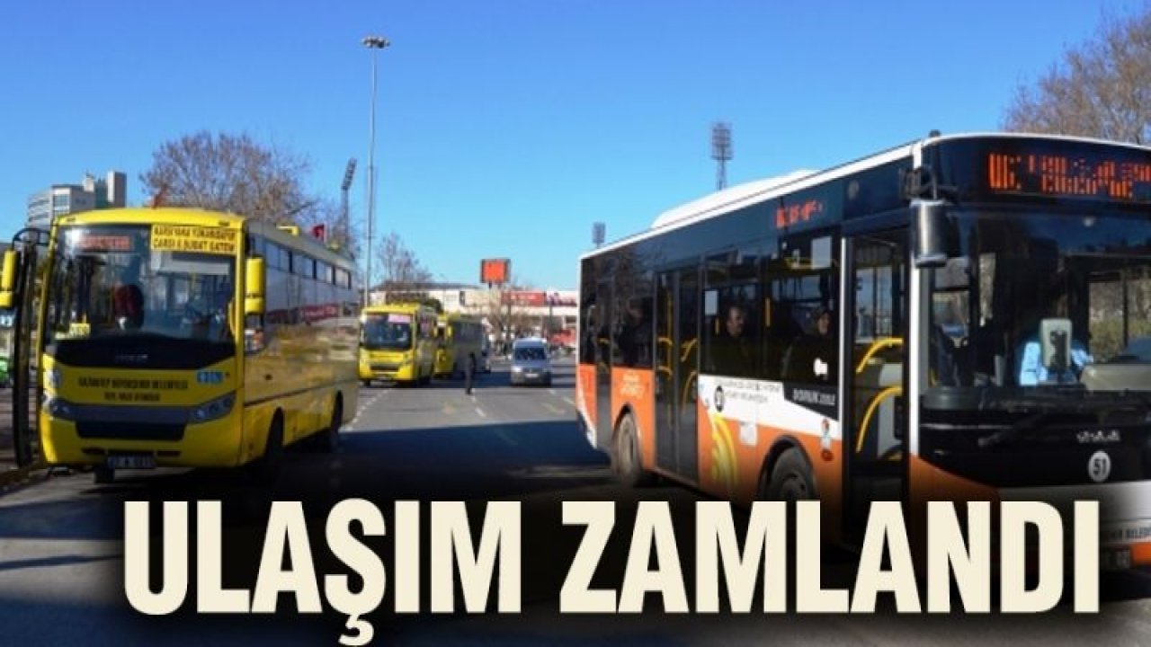 Gaziantep'te toplu taşımaya zam