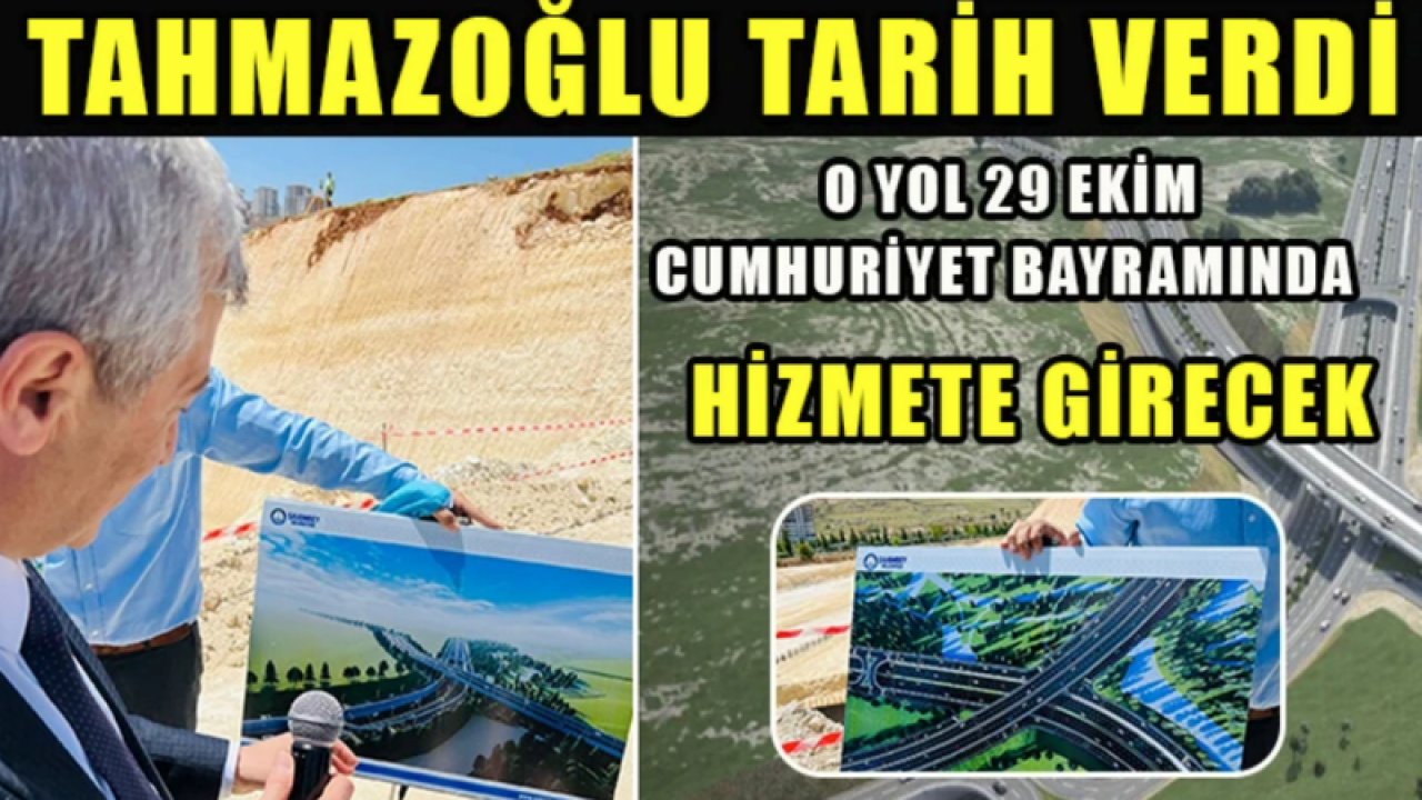 Şahinbeyden 200 Milyon TL'lik Dev Hizmet! Tahmazoğlu tarih verdi; O yol 29 Ekim Cumhuriyet Bayramında hizmete girecek.