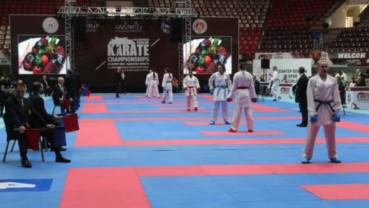 57. Avrupa Büyükler Karate Şampiyonası Gaziantep'te başladı