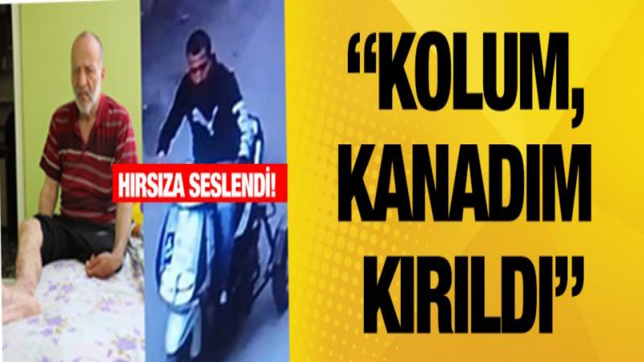 Vicdansız hırsız, engellinin motosikletini çaldı