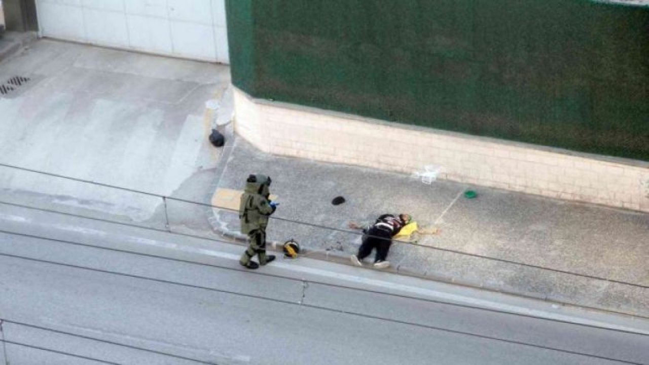 Gaziantep Emniyetine Saldıran Şahsın Etkisiz Hale Getirilme Anları Kamerada! Gaziantep Emniyet Müdürlüğü önünde canlı bomba paniği!