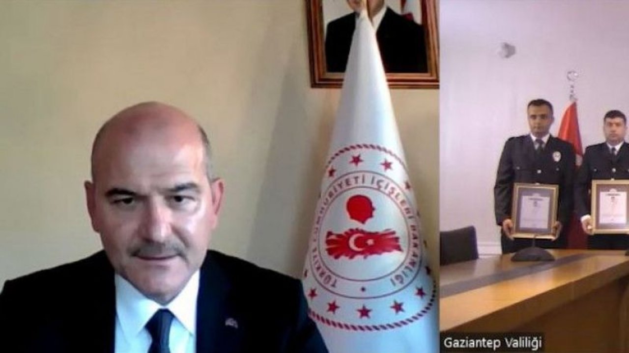 Gaziantep'te Emniyet Müdürlüğüne Saldırı Yapan Zanlıya Müdahale Yapan Polislere İçişleri Bakan Süleyman Soylu'dan Ödül....