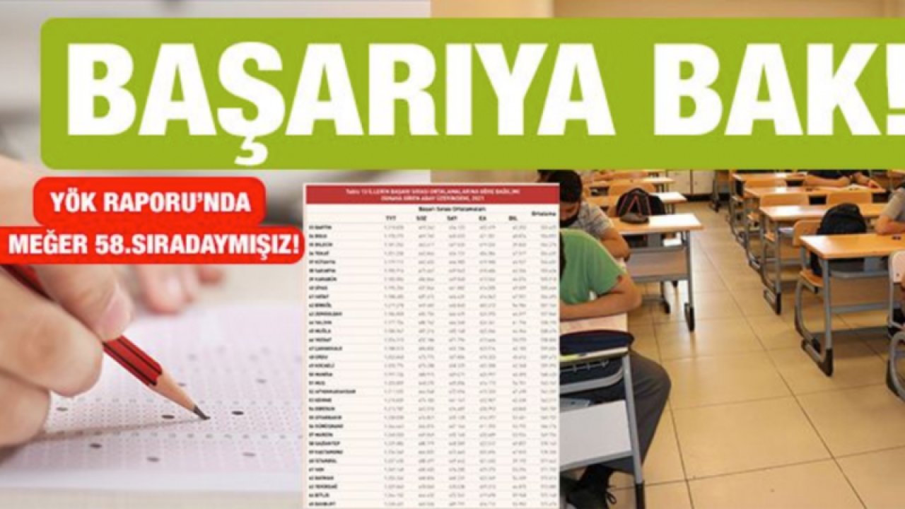 Gaziantep Eğitimde Sınıfta KALDI! YÖK Raporu’nda meğer 58.sıradaymışız! Başarıya bak!