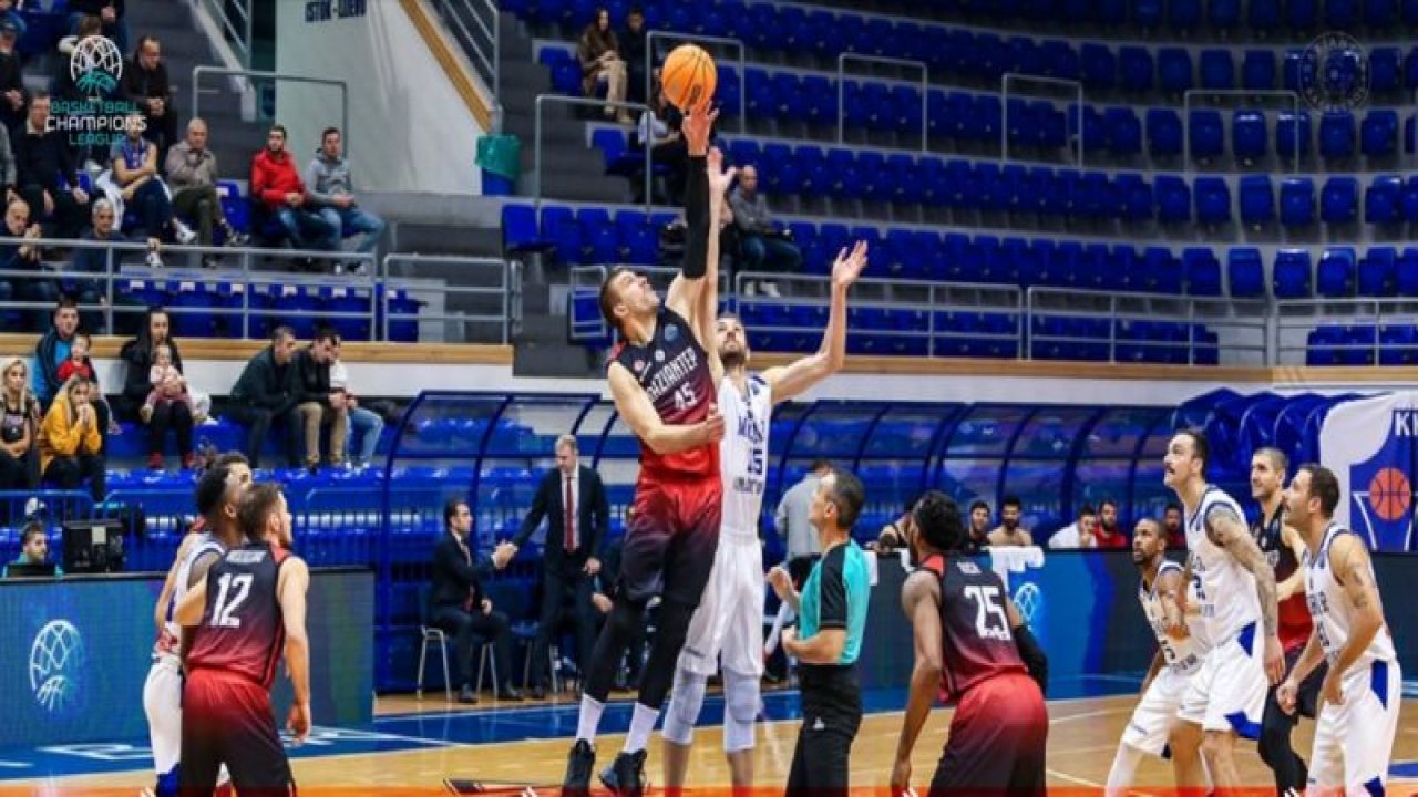 GAZİANTEP BASKETBOL, KARADAĞ'DAN ELİ BOŞ DÖNÜYOR 84-77