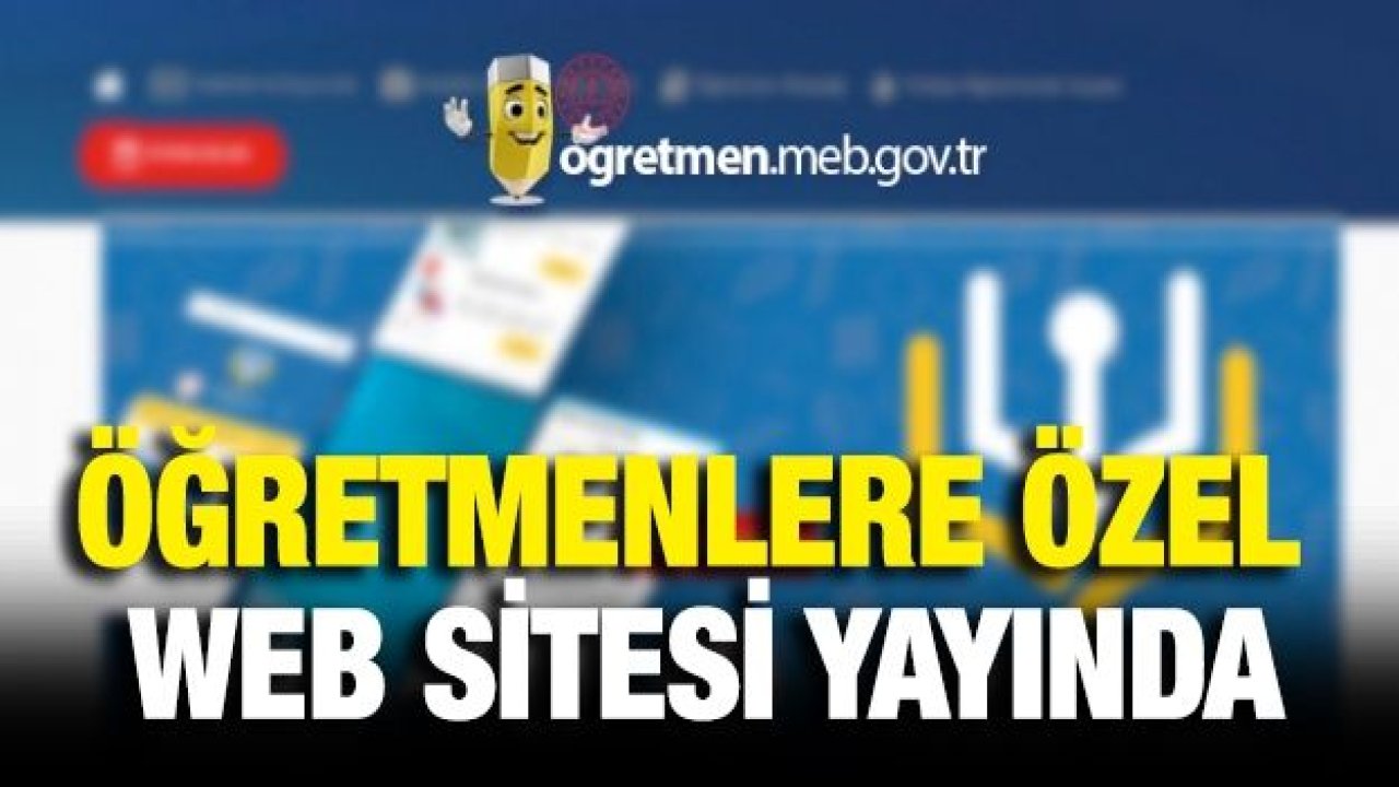 Öğretmenlere özel web sitesi yayında