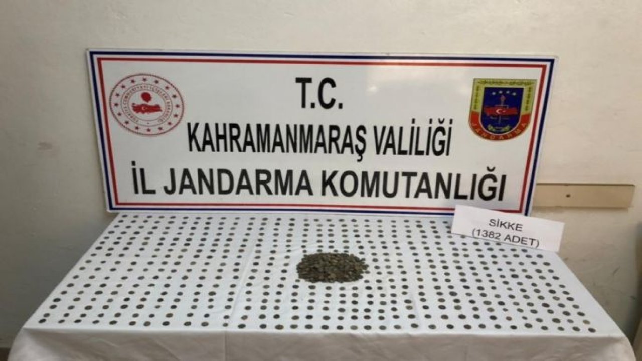 Kahramanmaraş’ta bin 382 adet sikke ele geçirildi