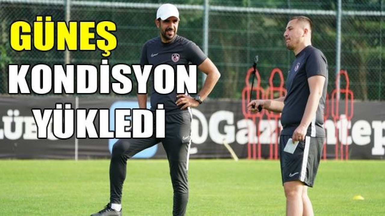 Erdal Güneş kondisyon yüklüyor