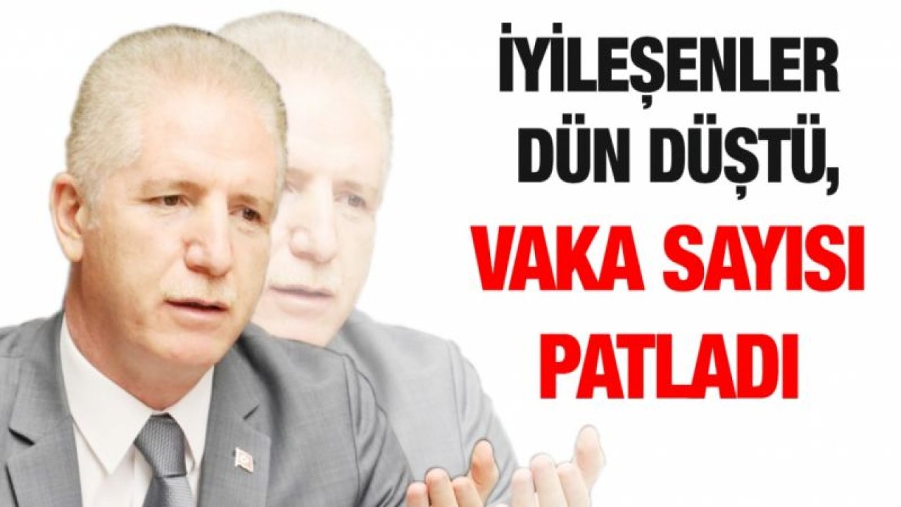 İyileşenler dün düştü, vaka sayısı patladı