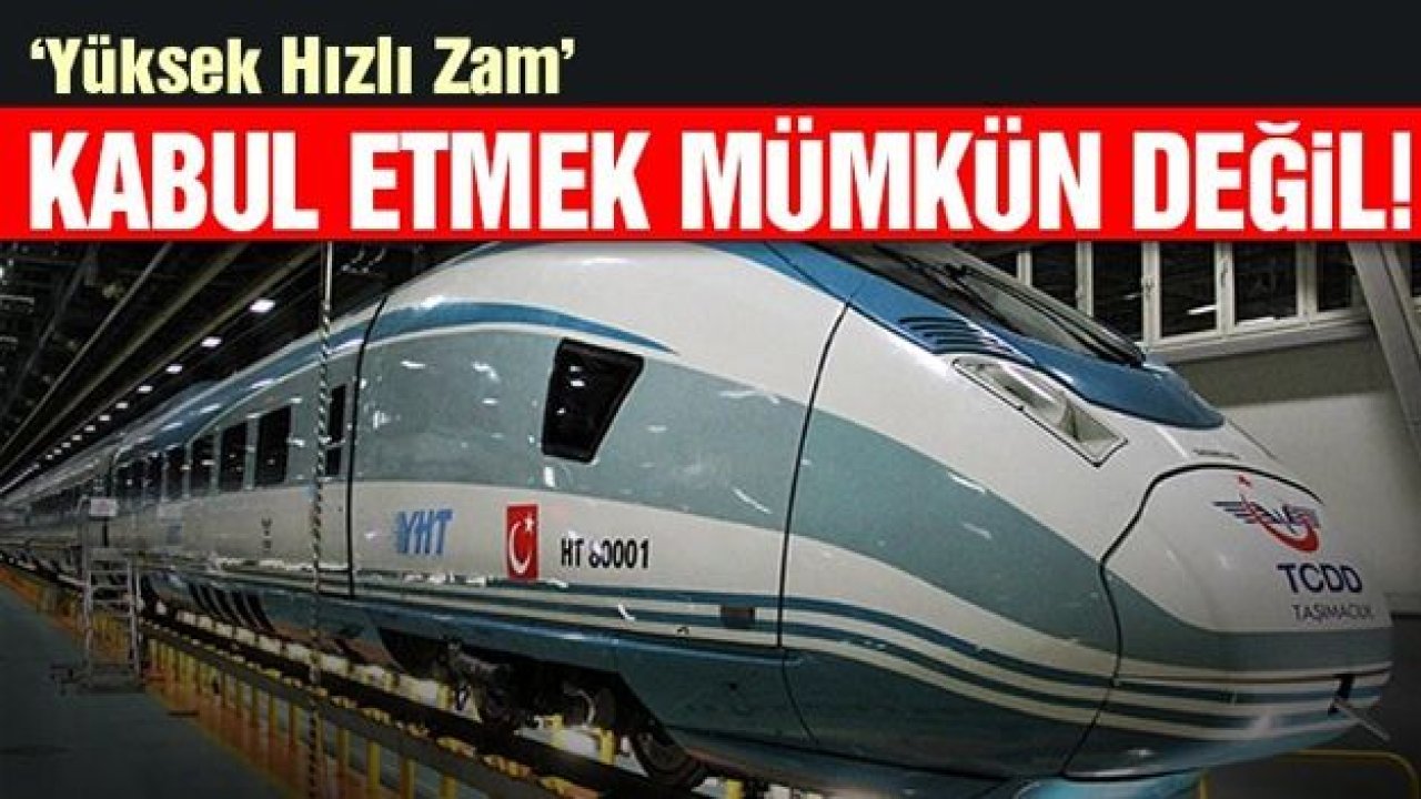 YHT zammı  MHP'yi de kızdırdı