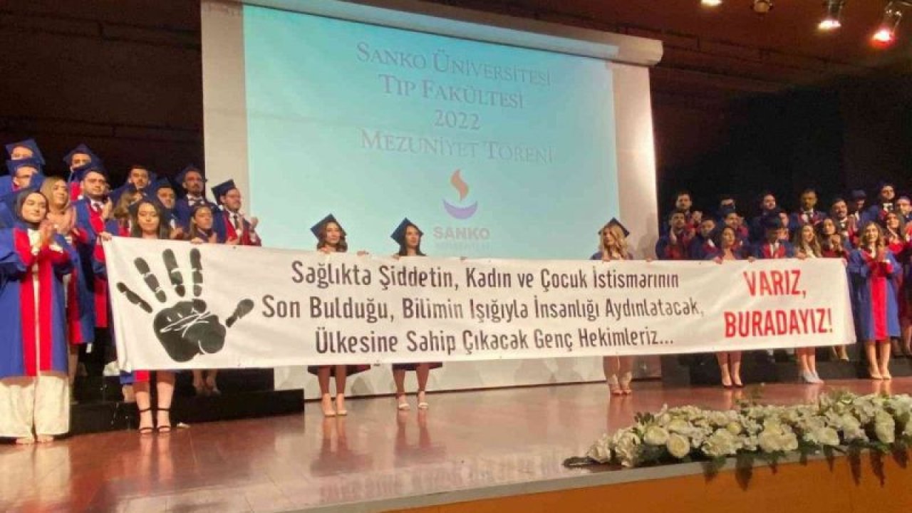 SANKO Üniversitesi Tıp Fakültesinde mezuniyet coşkusu