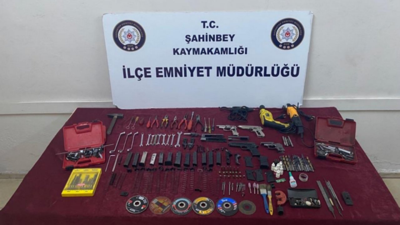 Gaziantep kaçak silah imalatı yapan şüpheli yakalandı