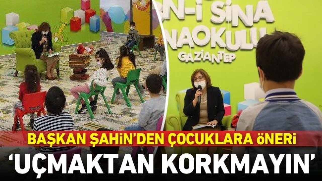 BAŞKAN FATMA ŞAHİN, İBNİ SİNA ANAOKULU ÖĞRENCİLERİYLE BULUŞTU