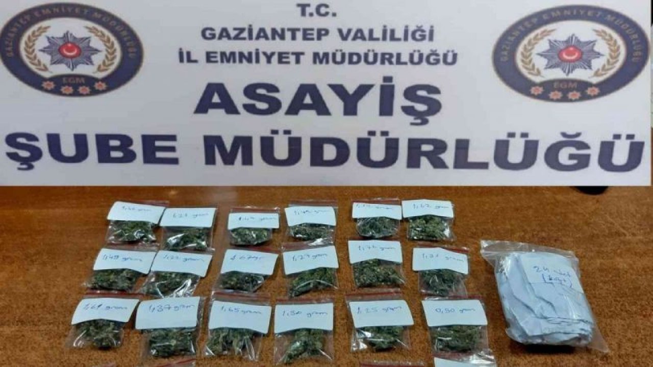 Gaziantep’te,durumundan şüphelenilerek durdurulan şahsın üzerinden uyuşturucu çıktı