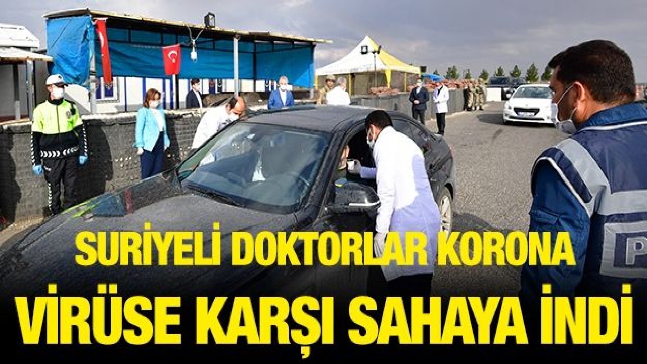 Suriyeli doktorlardan korona virüs taraması