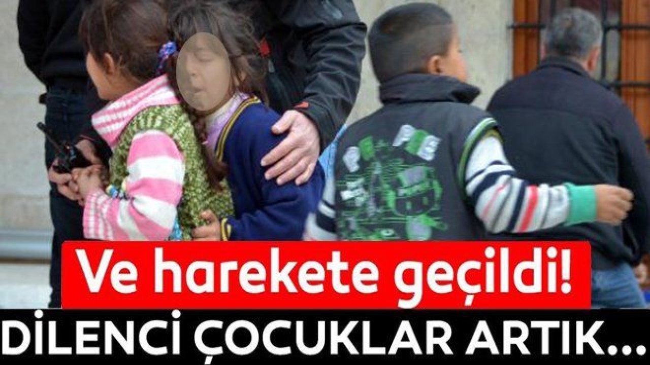 Gaziantep polisinden çocuk dilenci denetimi