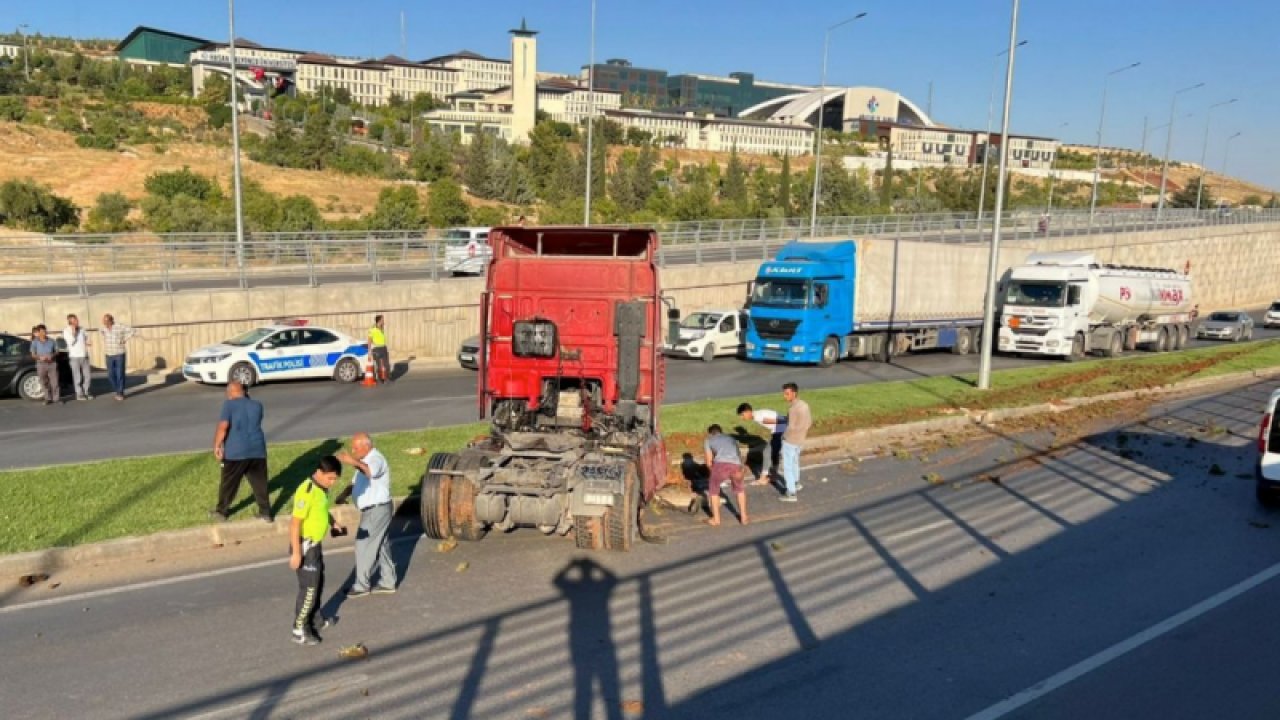 SON DAKİKA: Gaziantep Havalimanı yolunda faciadan dönüldü!