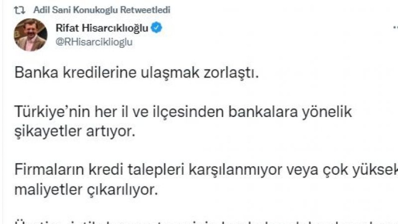 Gaziantep'li Sanayiciler İflasın Eşiğine Sürükleniyor! Bankalardan Kredi Almakta Zorlanıyor! TOBB Başkanı Rıfat Hisarcıklıoğlu: 'Banka kredilerine ulaşmak zorlaştı.' dedi! Gaziantep Sanayi Odası Başkanı  Adil 