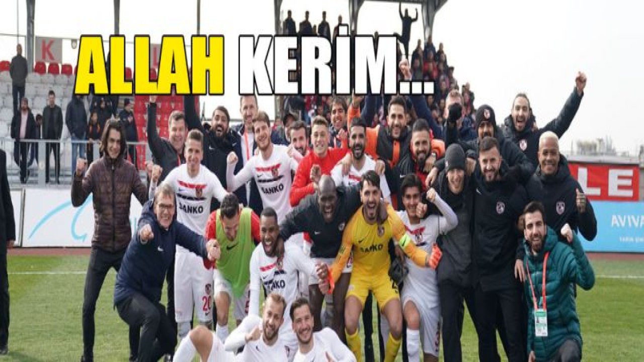 Şampiyonluk için ALLAH KERİM...