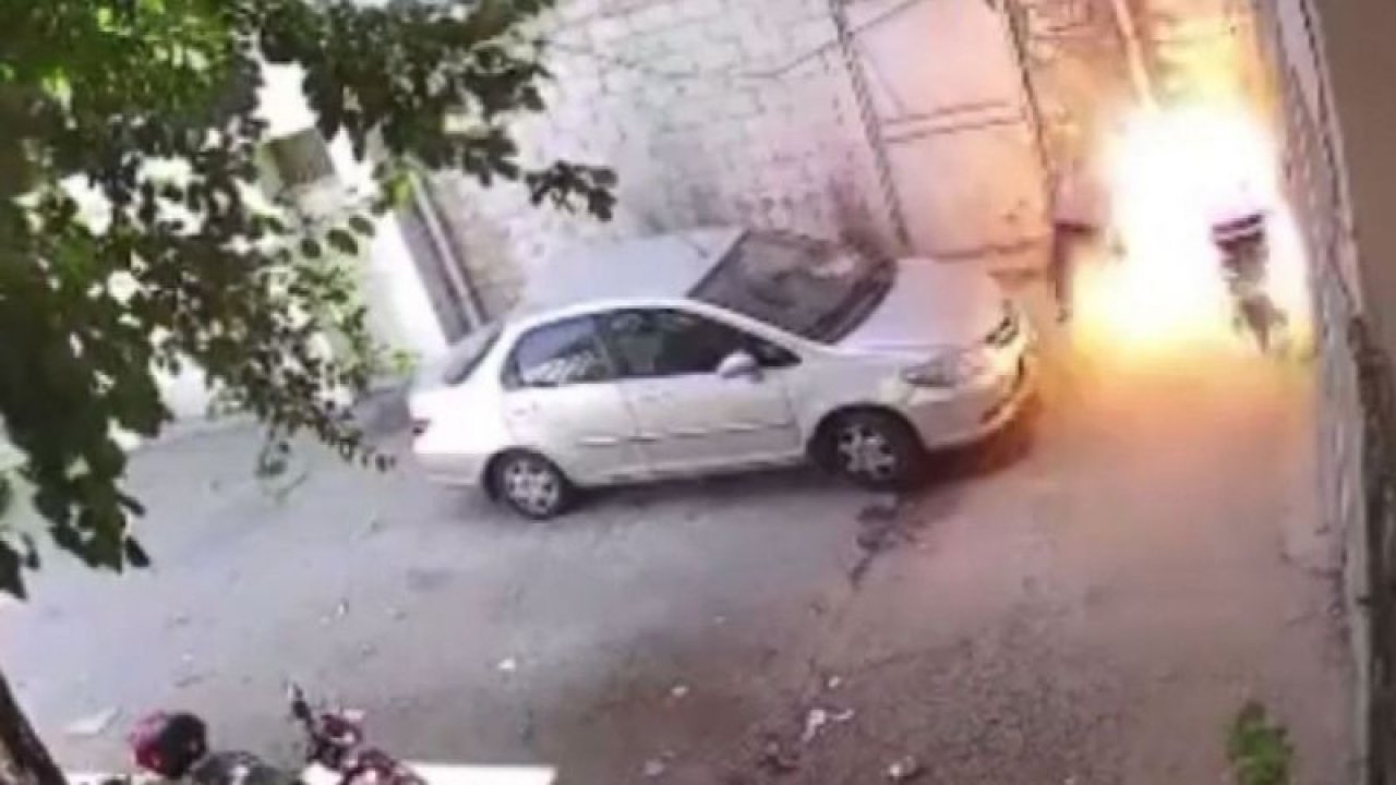 Gaziantep’te patronuyla tartışan bir işçi, hıncını arkadaşının motosikletinden çıkardı. Tıkla İzle