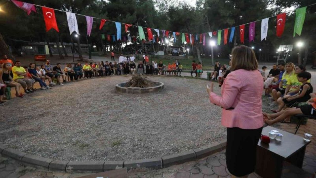 Başkan Şahin, eğlenceli aile kamplarındaki vatandaşlarla buluştu