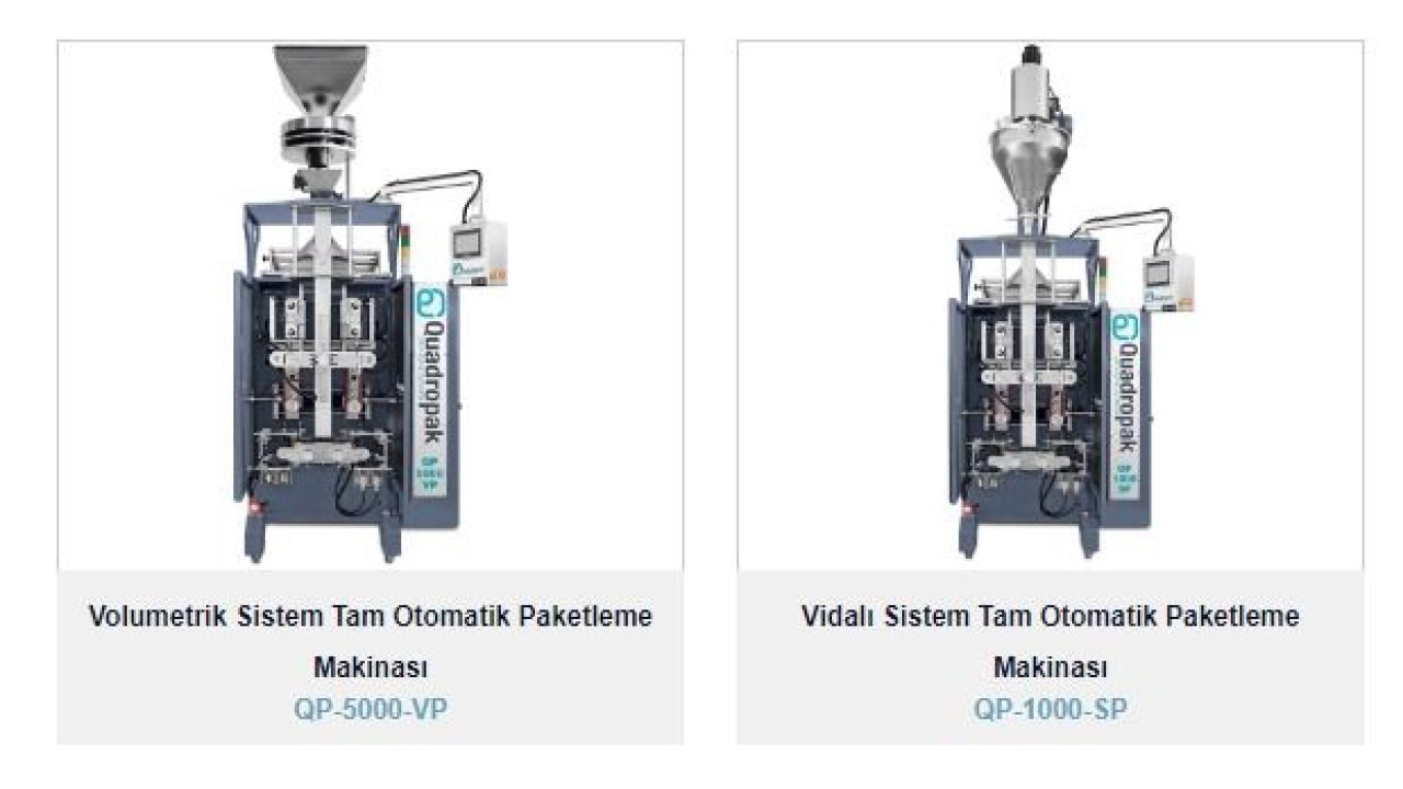 En Kaliteli Paketleme Makineleri