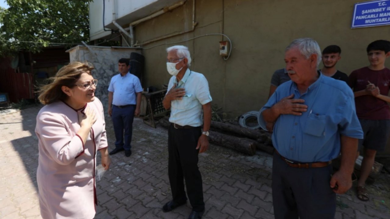 Gaziantep Büyükşehir Belediye Başkanı Fatma Şahin'e Köylülerden  teşekkür. “Asfalt tamam sıra sulamada.”