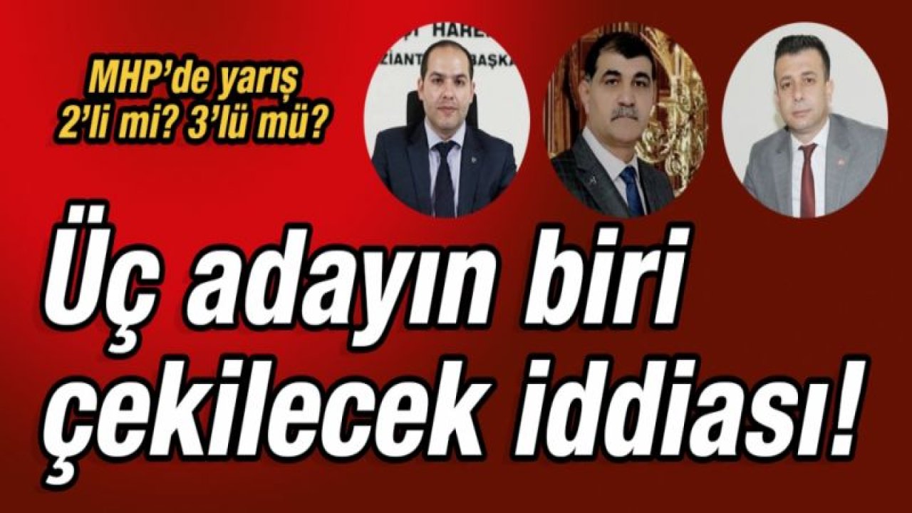 MHP’de yarış 2’li mi? 3’lü mü?  Üç adayın biri kimin lehine çekilecek iddiası!