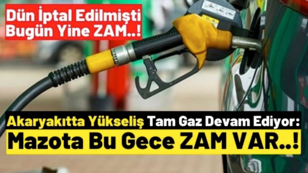 17 Ağustos'ta Motorine 79 Kuruş Zam Geliyor!