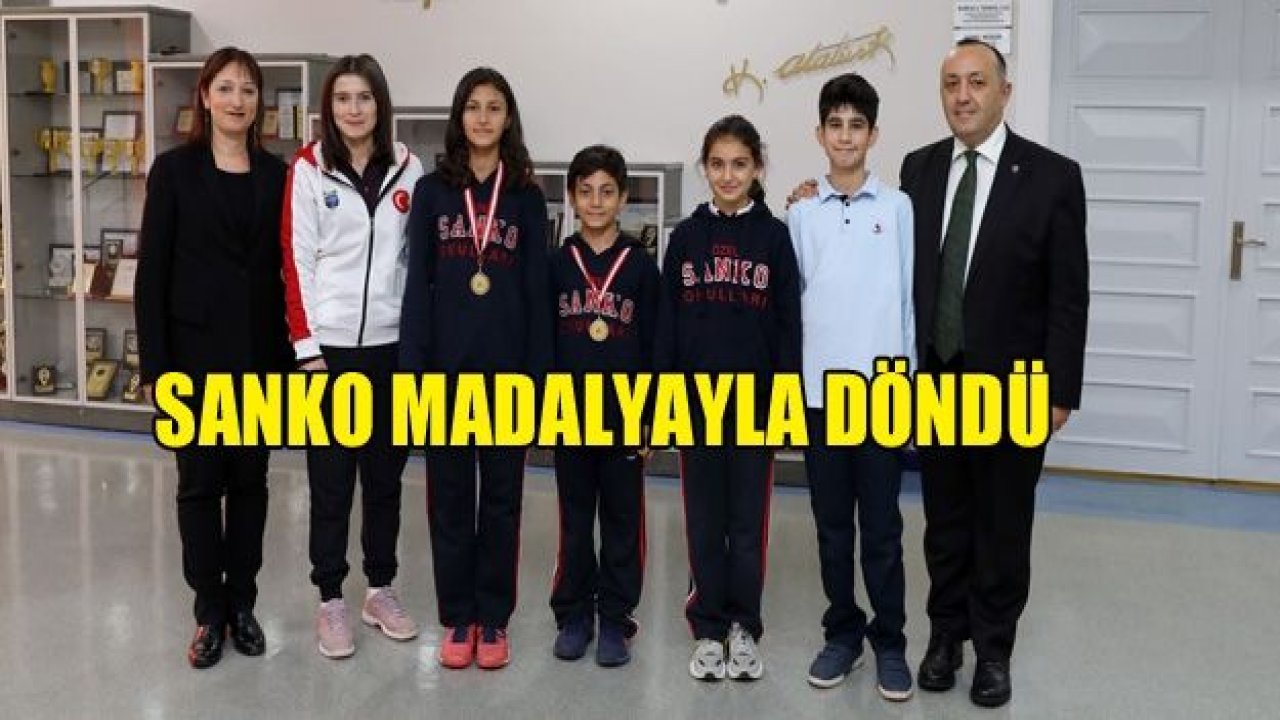 SANKO Okulları Mersin’den madalya ile döndü