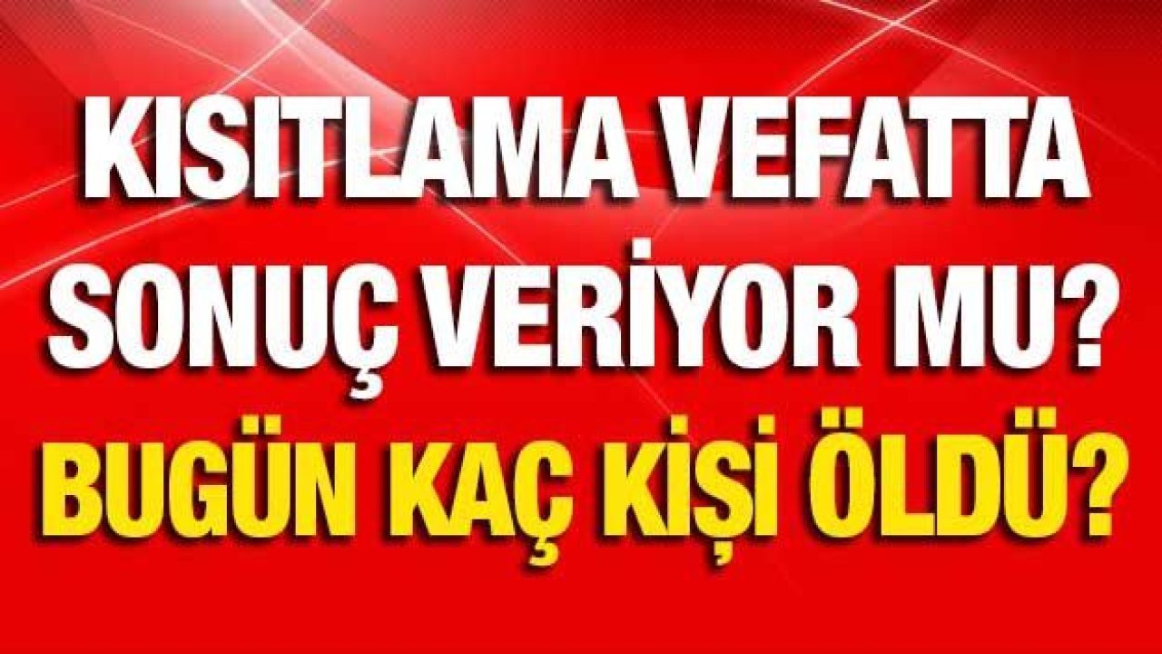 Son dakika.. Kısıtlama vefatta sonuç veriyor mu? Bugün kaç kişi öldü? İşte Gaziantep'te günün defin listesi