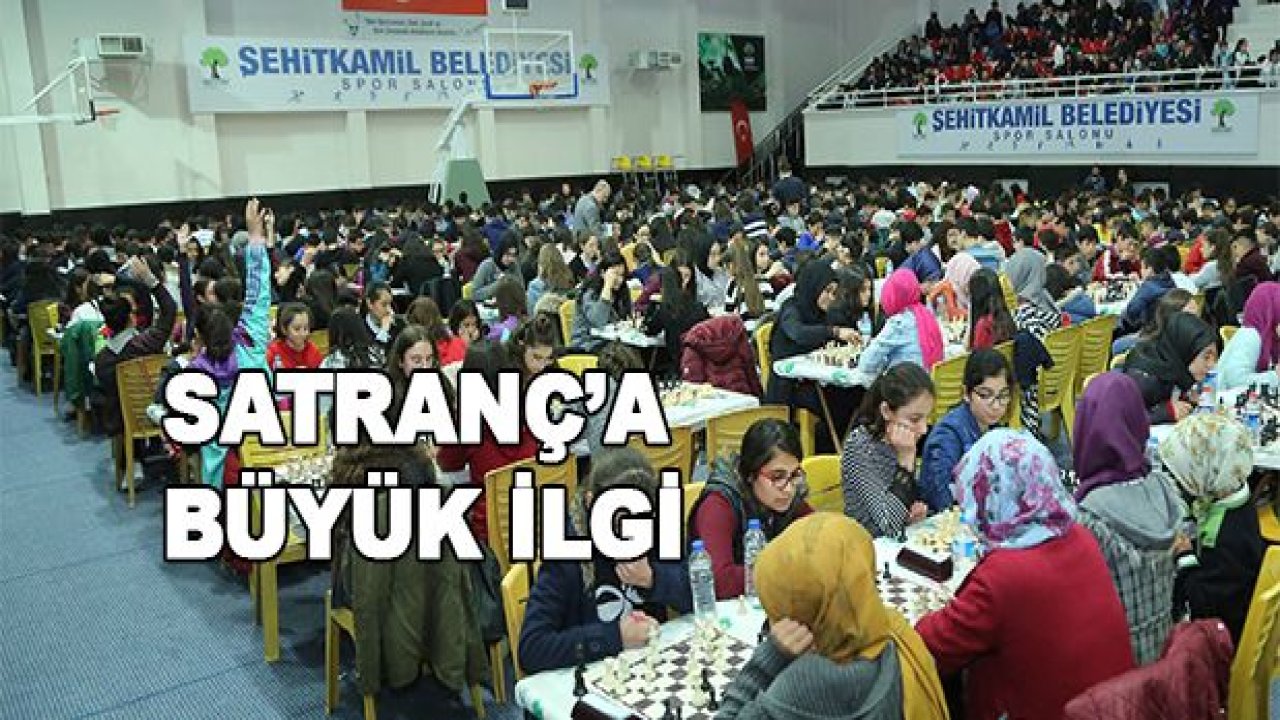 Okullararası satranç turnuvasına büyük ilgi