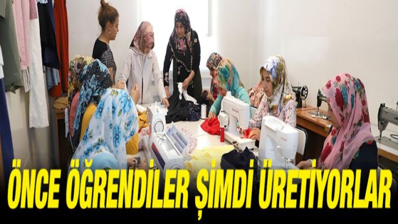 Kendi bayramlıklarını kendileri dikiyorlar