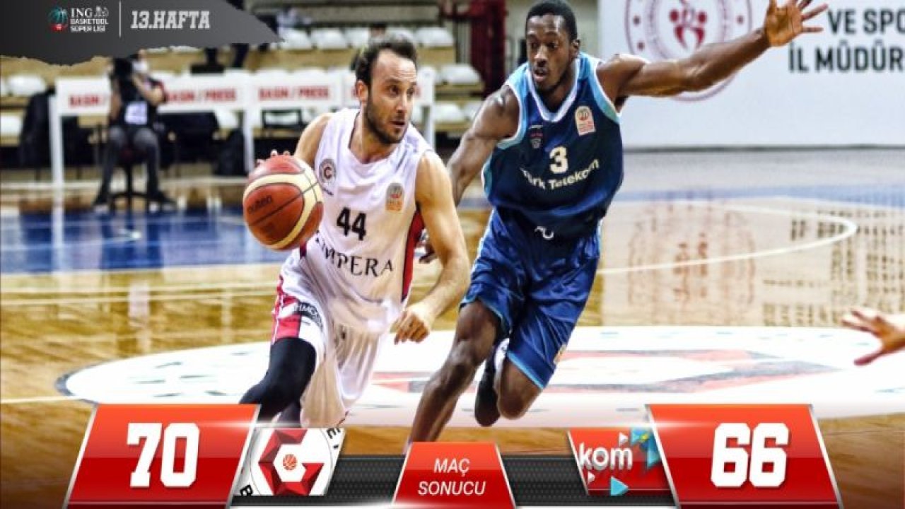 GAZİANTEP BASKETBOL 70-66 KAZANDI