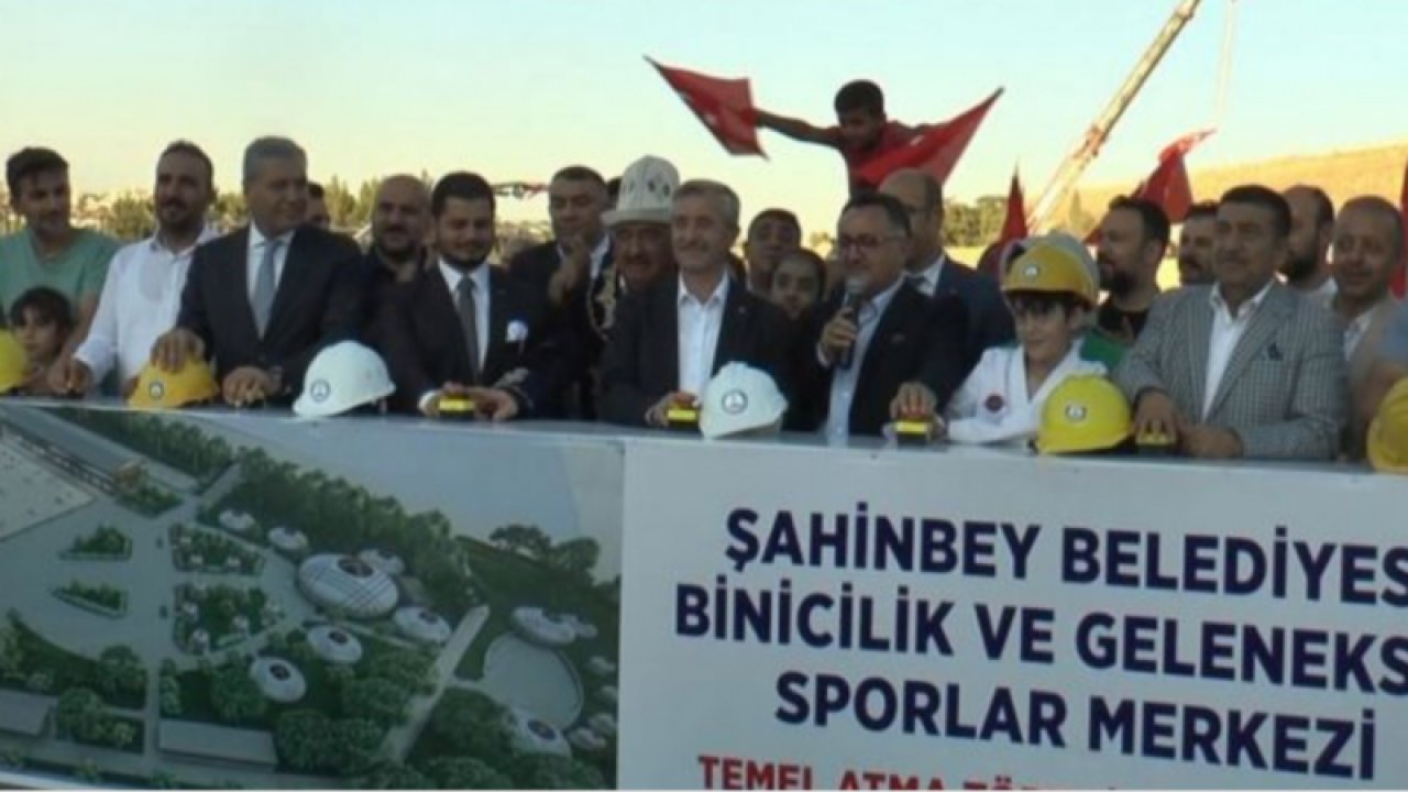 Gaziantep'te Binicilik ve Geleneksel Sporlar Merkezi’nin temeli atıldı.