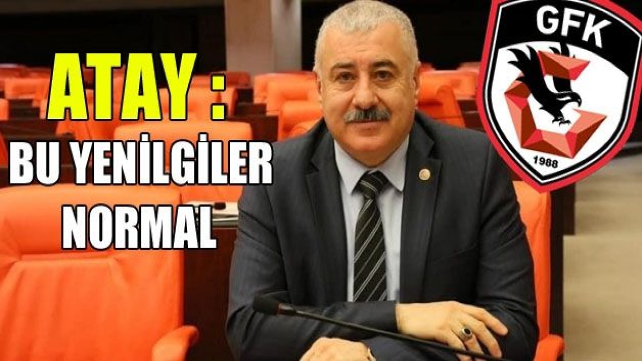 SERMET ATAY : Bu yenilgiler normal