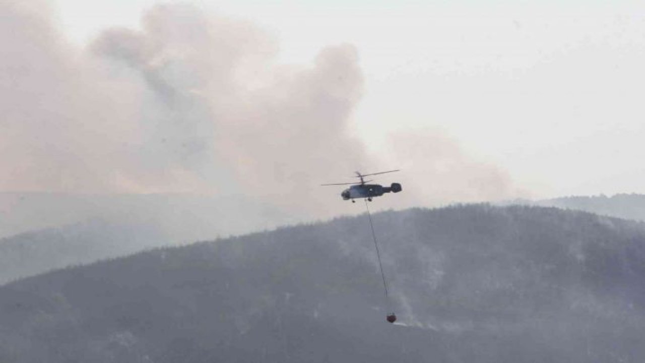 Marmaris’teki yangına destek için giden helikopter düştü: 2 ölü, 5 yaralı