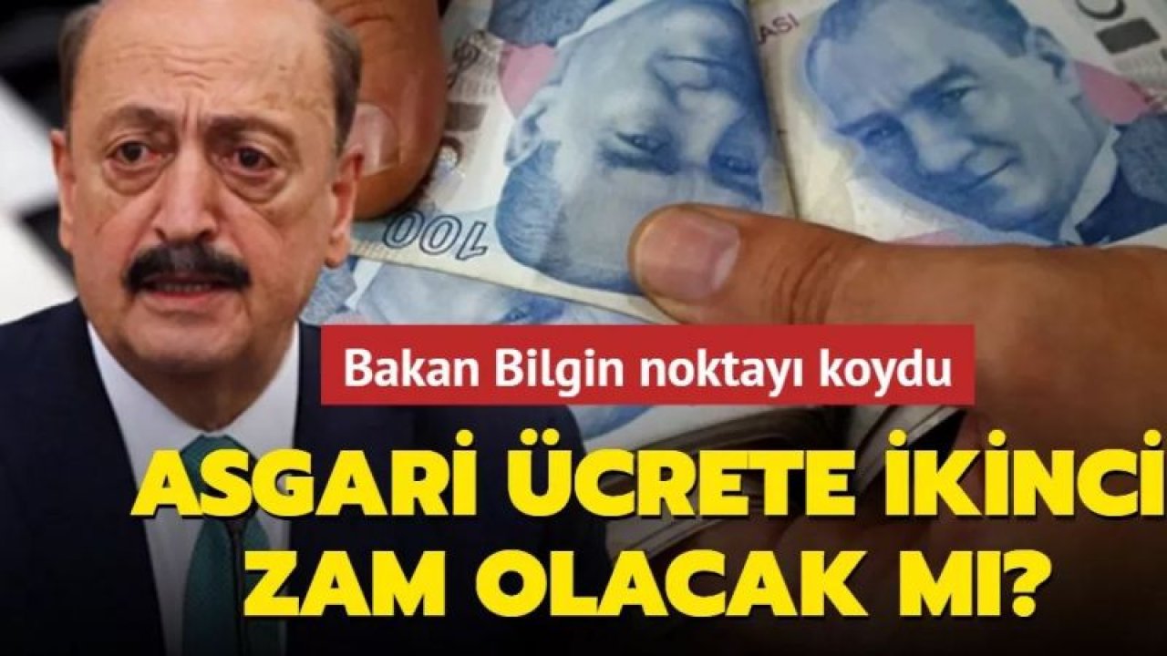 Asgari Ücrete ZAM GELECEK Mİ? Asgari Ücret ne zaman zamlanacak? Çalışma ve Sosyal Güvenlik Bakanı Vedat Bilgin SON NOKTAYI KOYDU... Video Haber