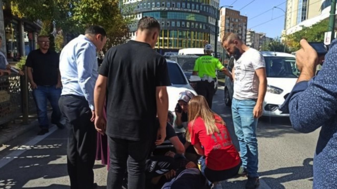 Gaziantep'te karşıdan karşıya geçerken canından oluyordu