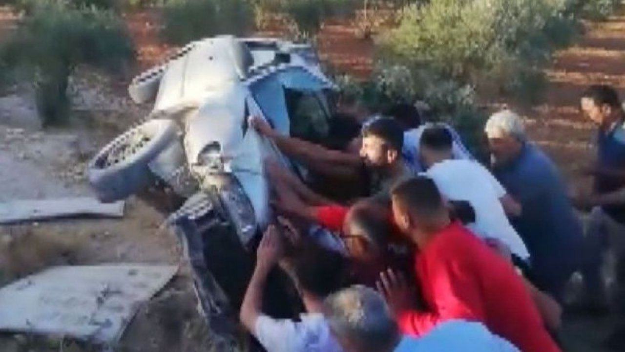 Gaziantep’te kurtarma rezaleti, devrilen bir otomobilde sıkışan sürücüyü kurtarım derken az kalsın canından ediyorlardı... Video Haber