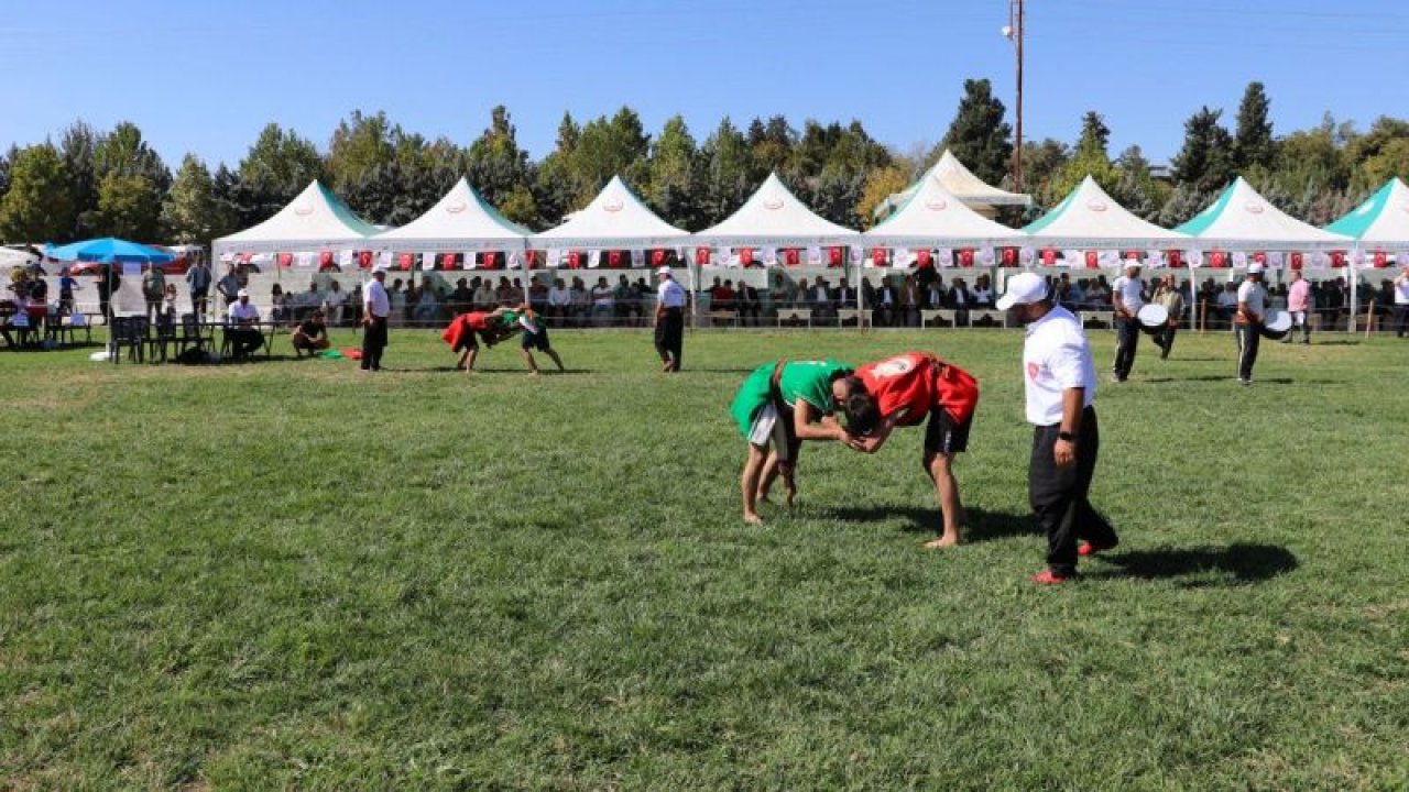 Gaziantep'te 12. Geleneksel Nar, Yöresel Kurutmalık, Kültür ve Sanat Festivali başladı... Festival kapsamında 11 ilden 300 sporcunun katılımıyla Aba Güreşi Türkiye Şampiyonası yapıldı