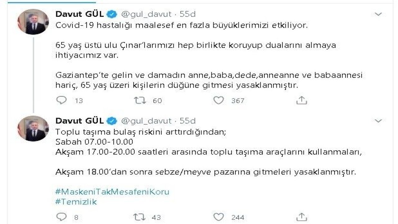 Vaka sayısının arttığı Gaziantep'te yeni yasaklar geldi